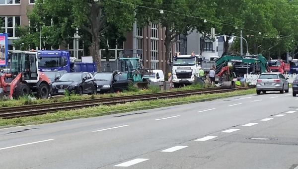 RNV erneuert Gleise in Casterfeld- und Neckarauer Straße noch bis Oktober