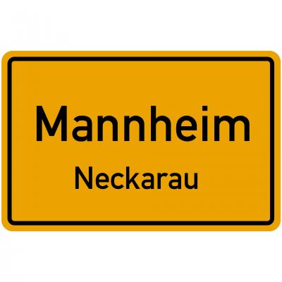 Ortsschild Mannheim Neckara